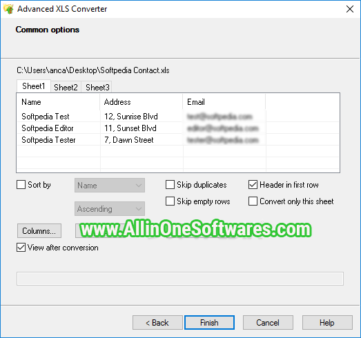Advanced XLS Converter 7.50.0 Free Download