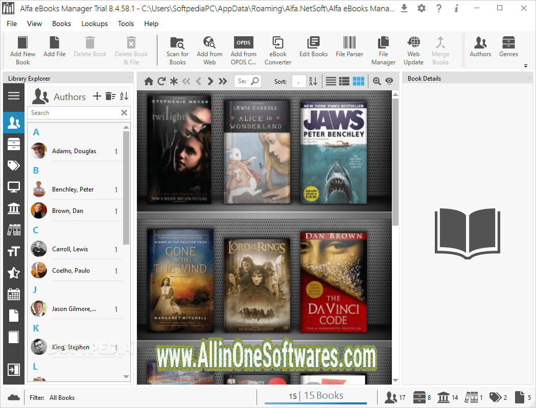 Alfa eBooks Manager Pro &amp; Web 8.4.101.1 Free Download