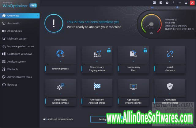 Ashampoo WinOptimizer 17.0.0.32 Free Download