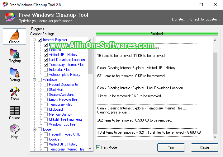 Free Windows Cleanup Tool 3.0 Free Download