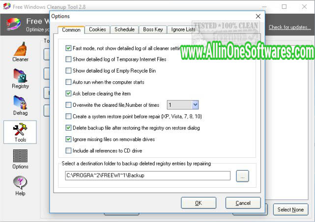 Free Windows Cleanup Tool 3.0 Free Download