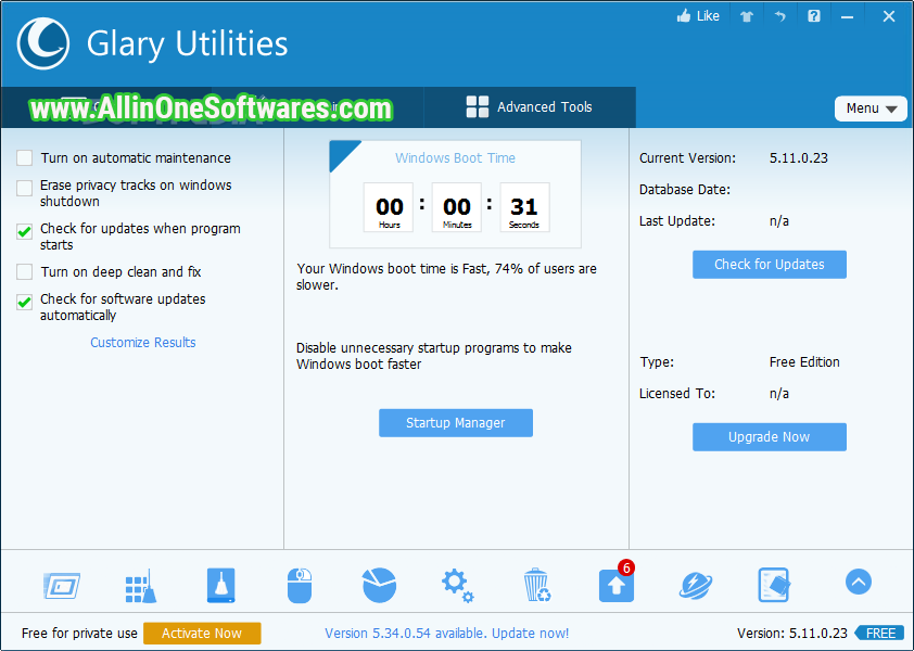 Glary Utilities 5.162 Free Download