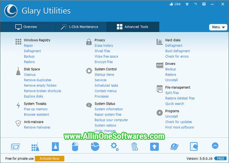 Glary Utilities 5.162 Free Download