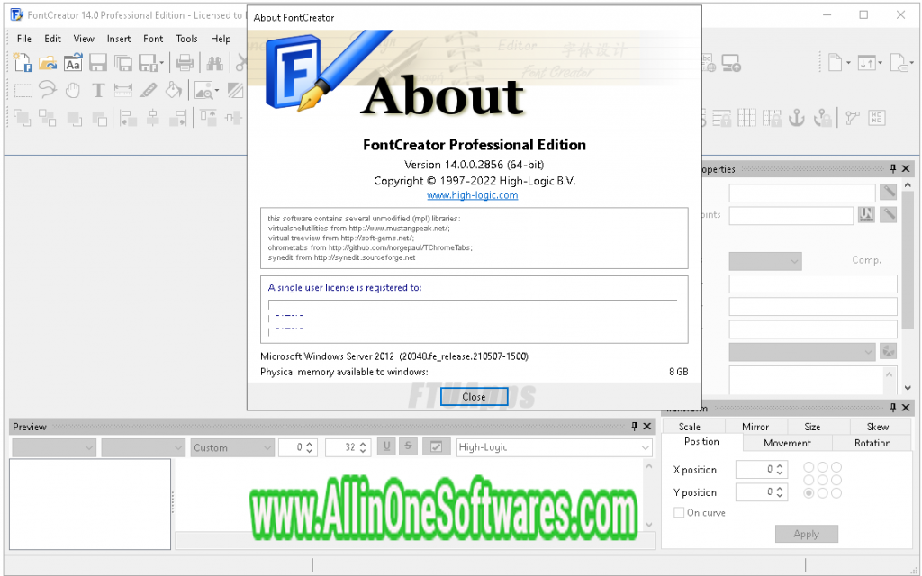 High-Logic FontCreator v14.0.0.28560 with crack