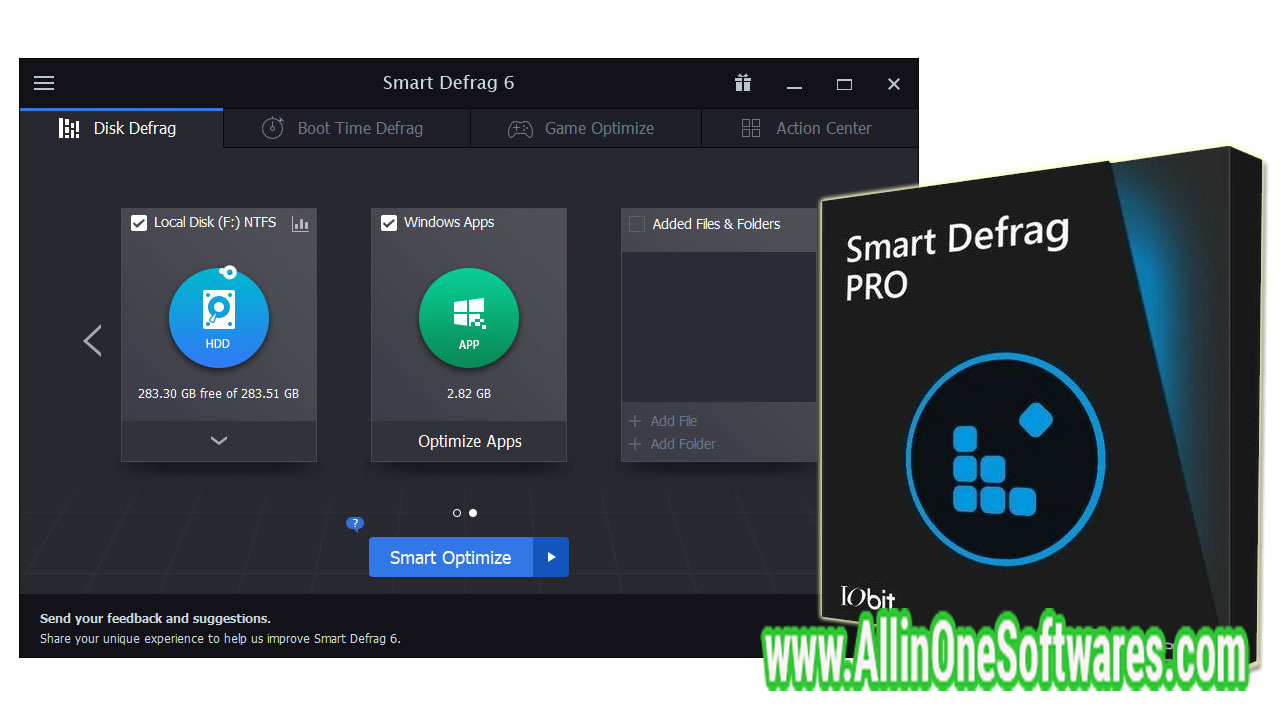 IO bit Smart Defrag Pro v8  with crack