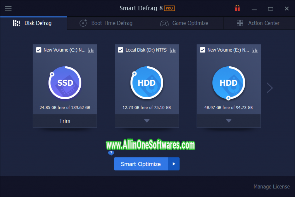 IObit Smart Defrag Pro v8 Free Download With Crack