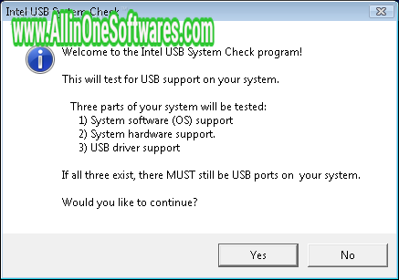 Intel USB System Check 3.01 Free Download