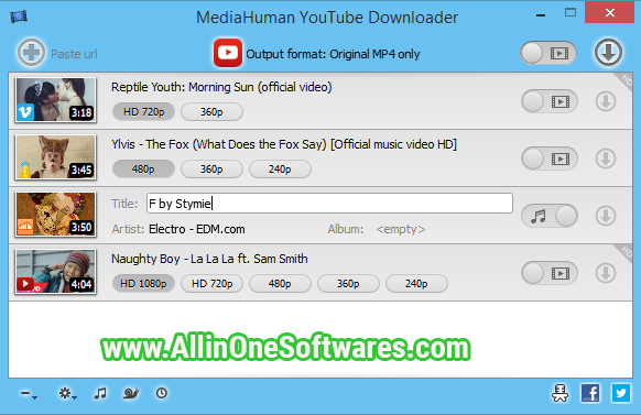 Media Human YouTube Downloader 3.9.9.73 with patch