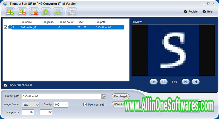 Thunder Soft GIF to PNG Converter 4.3.0 with patch