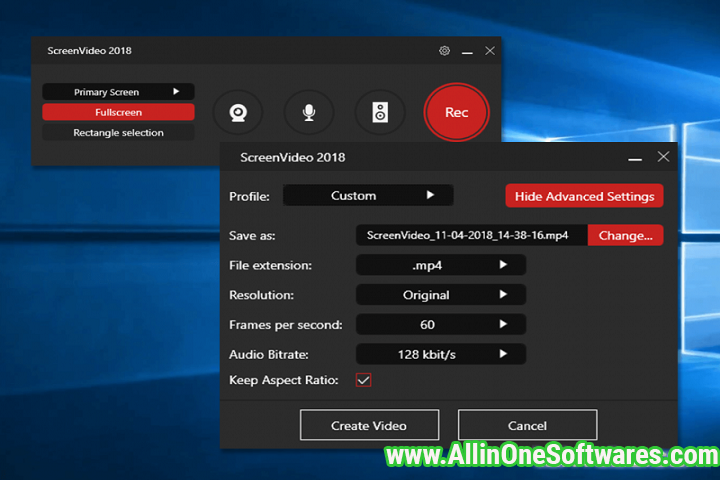 Abelssoft ScreenVideo 2022 v5.03.38630 Free Download with patch