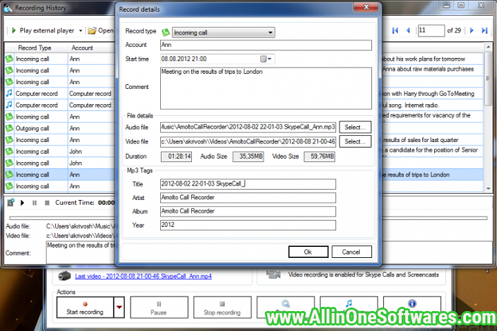 Amolto Call Recorder Premium for Skype 3.24.1 With Crack