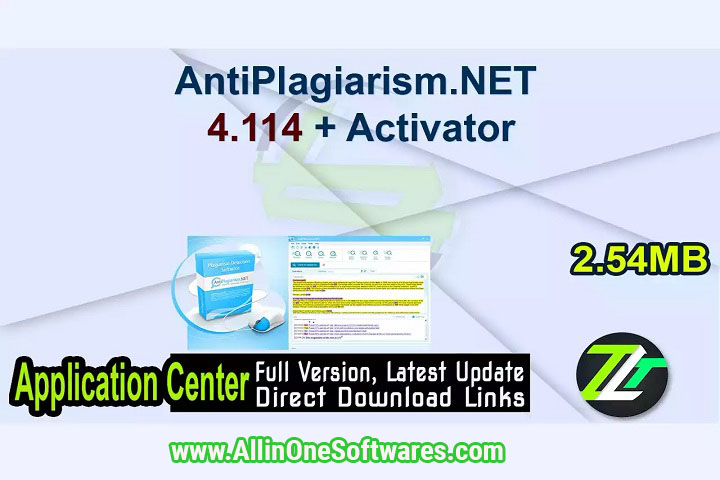 AntiPlagiarism.NET 4.115 Free Download With patch