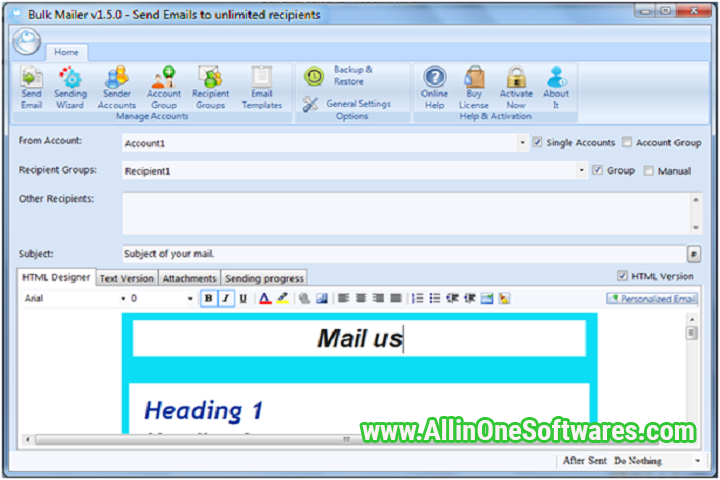 Bulk Mailer Pro v9.5.0.4 Free Download with patch