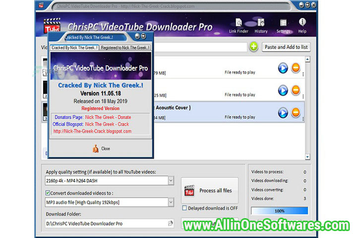 ChrisPC VideoTube Downloader Pro 14.22.0907 With Patch