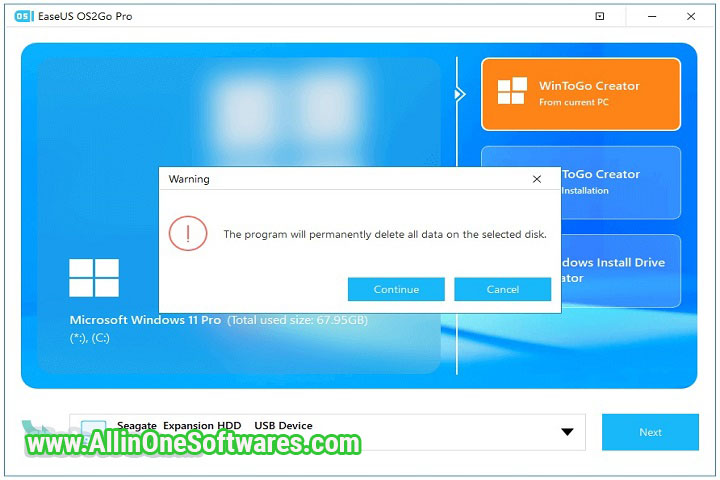 EaseUS OS2Go v3.1 build 20220822 Free Download With Patch