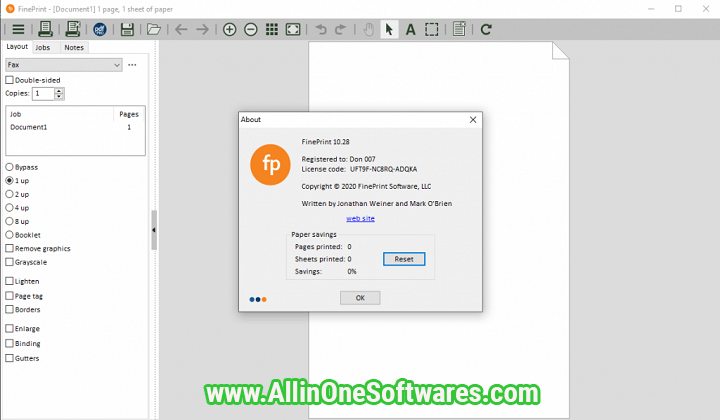 FinePrint v11.25 Free Download With patch