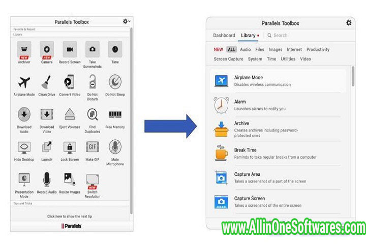 Parallels Toolbox 5.5.1.3400 Free Download With Patch