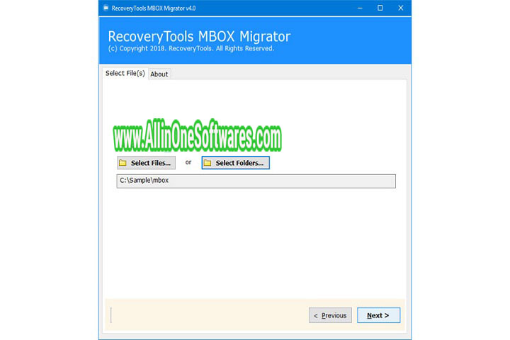 RecoveryTools MBOX Migrator 8.0 Free Download With Crack
