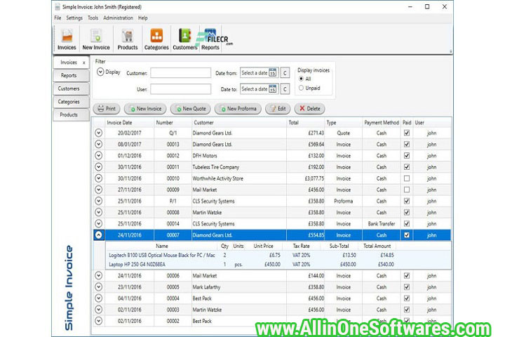 SimpleSoft Simple Invoice 3.25.0.1 Free Download With Patch
