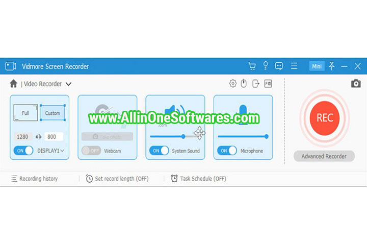 Vidmore Screen Recorder 1.2.8 Free Download With Crack