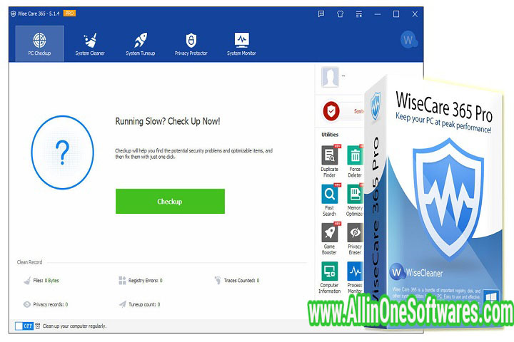 Wise Care 365 Pro 6.3.6.614 Free Download With Crack