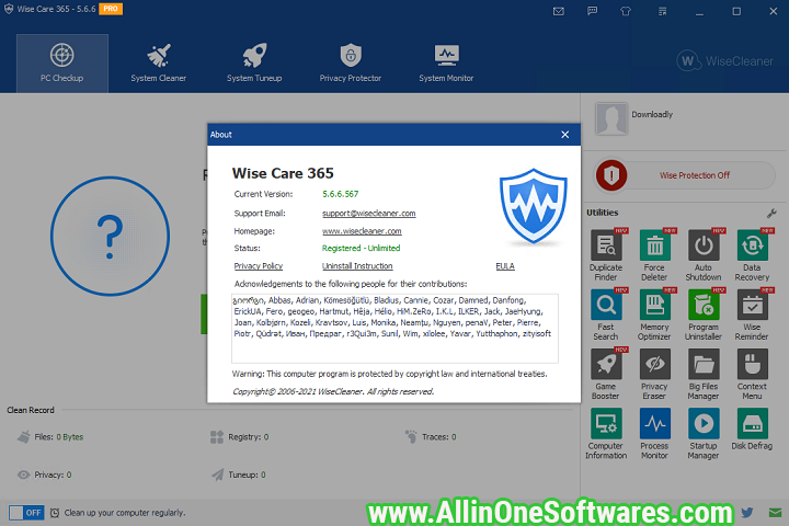 Wise Care 365 Pro 6.3.6.614 Free Download With Patch