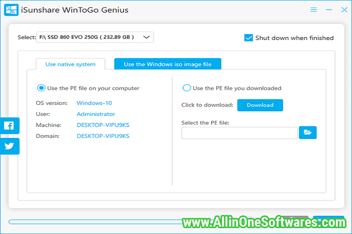 iSunshare WinToGo Genius 3.1.7.4 Free Download With Crack