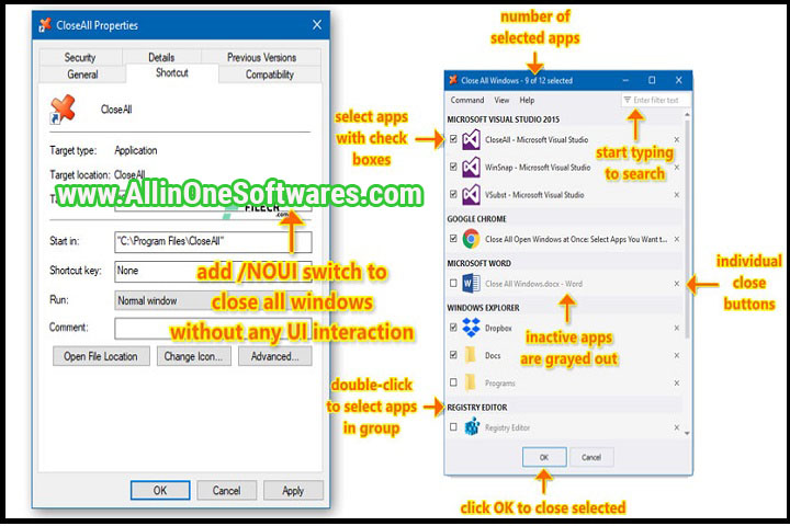 Close All Windows 5.1 Free Download With Keygen