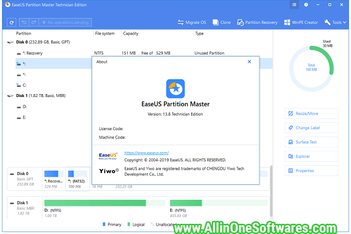 EaseUS Partition Master 17.0.0 With Patch