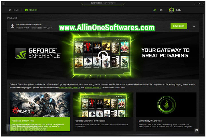 NVIDIA GeForce Experience 3.26.0.131 Free Download With Keygen