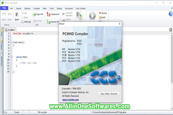 PIC C Compiler CCS PCWHD 5.112 Free Download With Patch