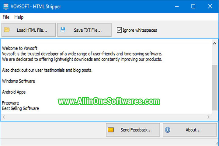 VovSoft HTML Stripper 2022 Free Download With Keygen