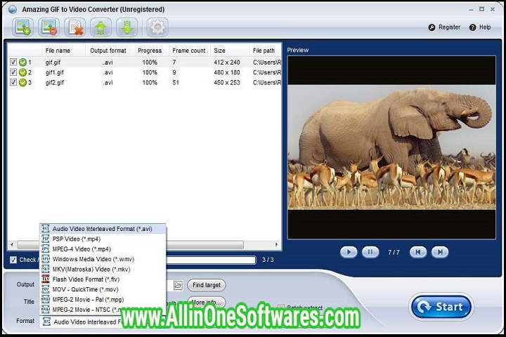 iPixSoft GIF to Video Converter 3.8.0 PC Software whit patch